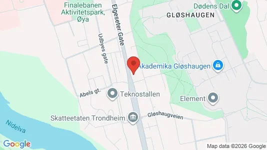 Rooms for rent i Trondheim Midtbyen - kort over placeringen