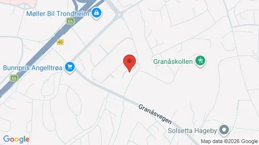 Apartments for rent i Trondheim Østbyen - kort over placeringen