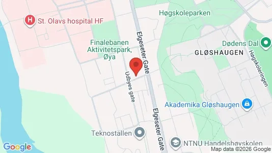 Rooms for rent i Trondheim Midtbyen - kort over placeringen
