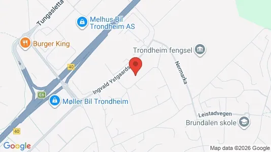 Apartments for rent i Trondheim Østbyen - kort over placeringen