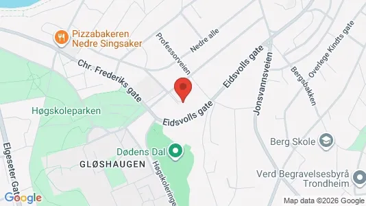 Rooms for rent i Trondheim Midtbyen - kort over placeringen