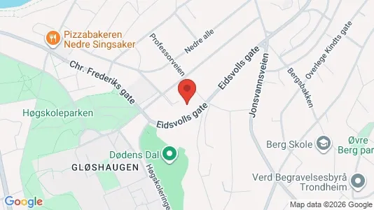 Rooms for rent i Trondheim Midtbyen - kort over placeringen