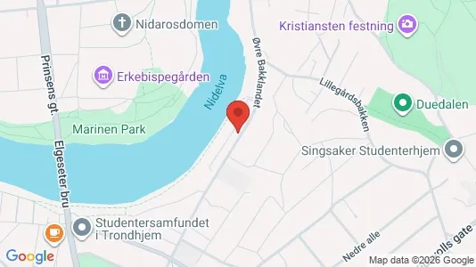 Rooms for rent i Trondheim Midtbyen - kort over placeringen