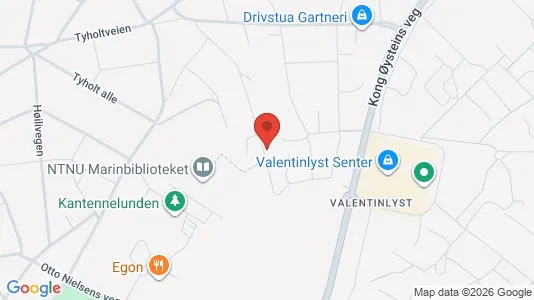 Rooms for rent i Trondheim Østbyen - kort over placeringen
