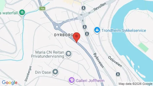 Rooms for rent i Trondheim Midtbyen - kort over placeringen