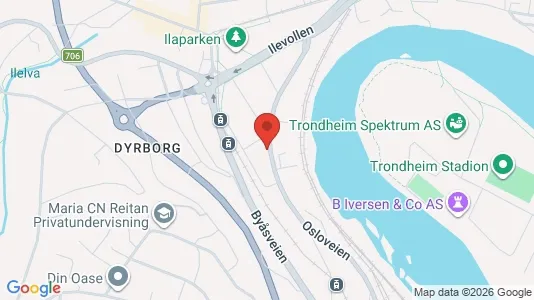 Rooms for rent i Trondheim Midtbyen - kort over placeringen