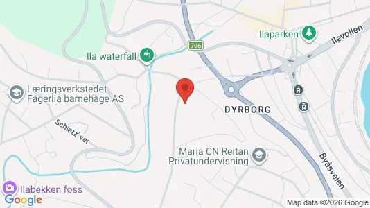 Rooms for rent i Trondheim Midtbyen - kort over placeringen