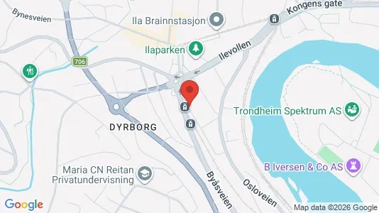 Apartments for rent i Trondheim Midtbyen - kort over placeringen