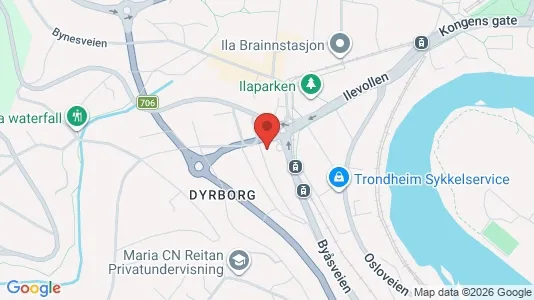 Rooms for rent i Trondheim Midtbyen - kort over placeringen