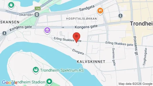 Apartments for rent i Trondheim Midtbyen - kort over placeringen