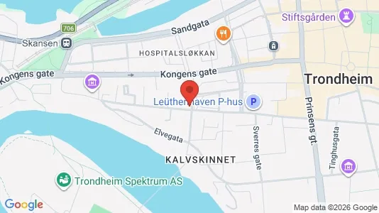 Rooms for rent i Trondheim Midtbyen - kort over placeringen