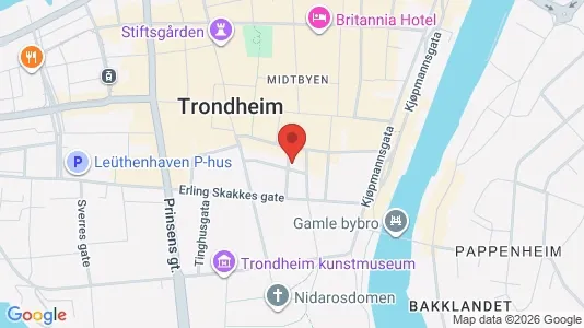 Apartments for rent i Trondheim Midtbyen - kort over placeringen