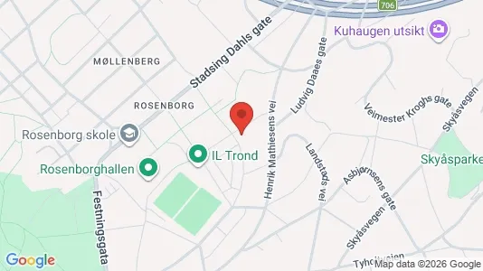Apartments for rent i Trondheim Midtbyen - kort over placeringen