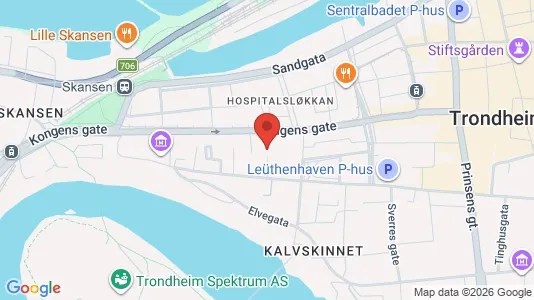 Apartments for rent i Trondheim Midtbyen - kort over placeringen