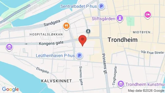 Apartments for rent i Trondheim Midtbyen - kort over placeringen