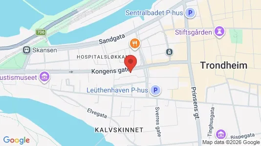 Apartments for rent i Trondheim Midtbyen - kort over placeringen