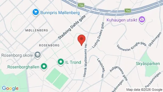 Apartments for rent i Trondheim Midtbyen - kort over placeringen
