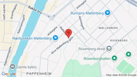 Apartments for rent i Trondheim Østbyen - kort over placeringen