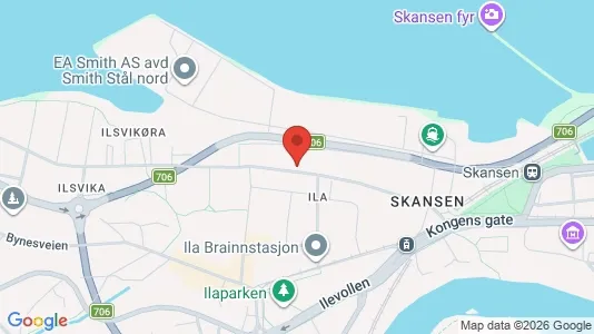 Rooms for rent i Trondheim Midtbyen - kort over placeringen