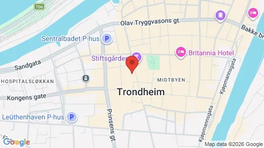 Apartments for rent i Trondheim Midtbyen - kort over placeringen