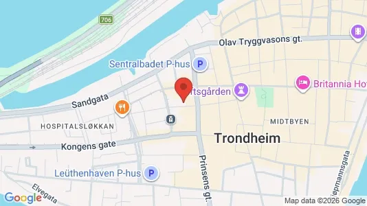 Apartments for rent i Trondheim Midtbyen - kort over placeringen