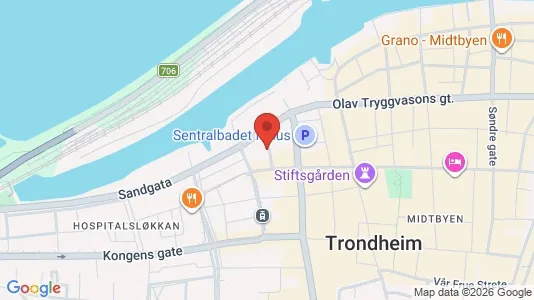 Apartments for rent i Trondheim Midtbyen - kort over placeringen