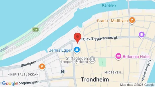 Apartments for rent i Trondheim Midtbyen - kort over placeringen