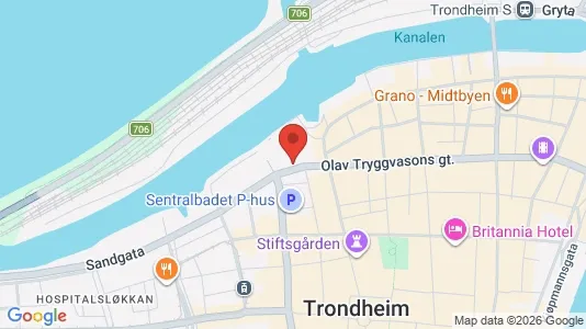 Apartments for rent i Trondheim Midtbyen - kort over placeringen