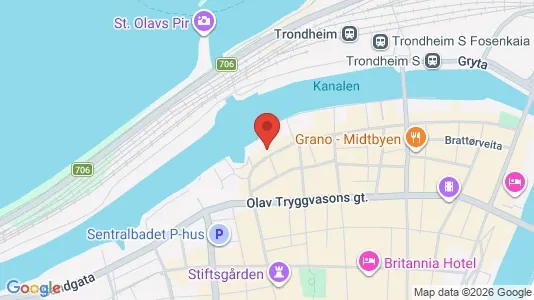 Apartments for rent i Trondheim Midtbyen - kort over placeringen