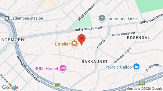 Apartments for rent i Trondheim Østbyen - kort over placeringen