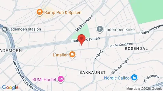 Apartments for rent i Trondheim Østbyen - kort over placeringen
