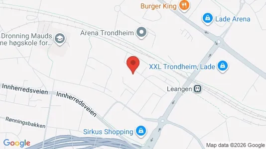 Apartments for rent i Trondheim Østbyen - kort over placeringen