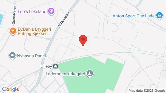 Rooms for rent i Trondheim Østbyen - kort over placeringen