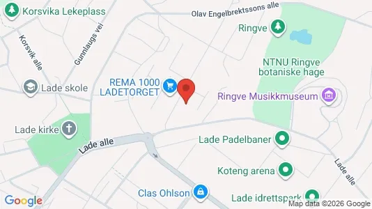 Apartments for rent i Trondheim Østbyen - kort over placeringen