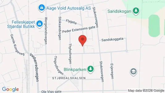 Rooms for rent i Stjørdal - kort over placeringen