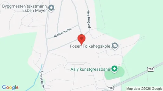 Rooms for rent i Indre Fosen - kort over placeringen