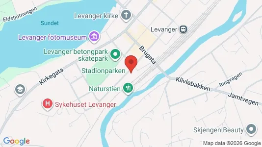 Rooms for rent i Levanger - kort over placeringen