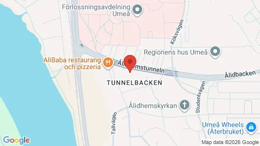 Apartments for rent i Umeå - kort over placeringen
