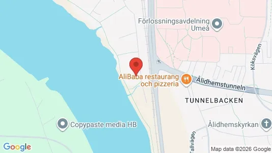 Apartments for rent i Umeå - kort over placeringen