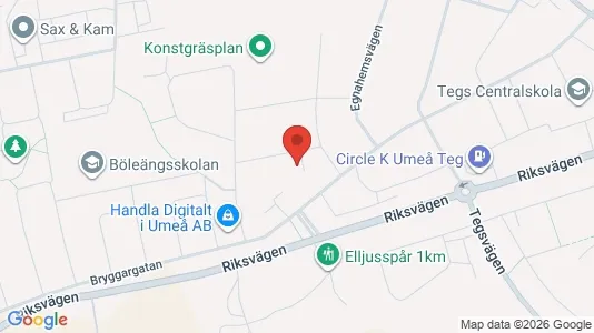 Apartments for rent i Umeå - kort over placeringen