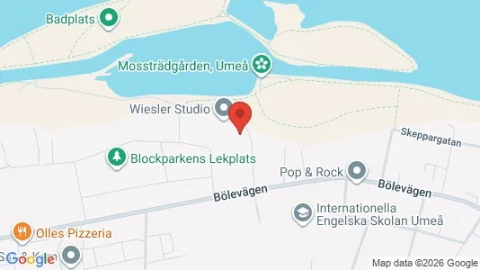 Apartments for rent i Umeå - kort over placeringen