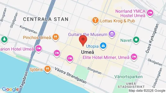 Apartments for rent i Umeå - kort over placeringen