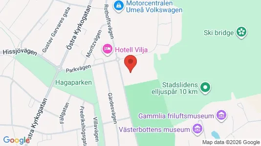 Apartments for rent i Umeå - kort over placeringen