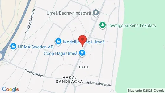 Apartments for rent i Umeå - kort over placeringen