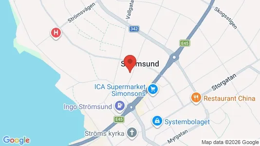 Apartments for rent i Strömsund - kort over placeringen