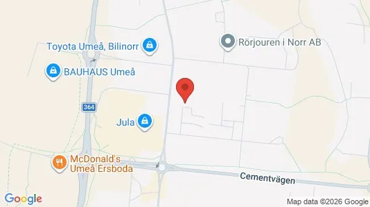 Apartments for rent i Umeå - kort over placeringen