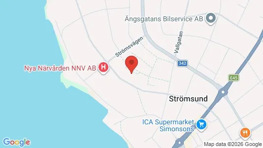 Apartments for rent i Strömsund - kort over placeringen