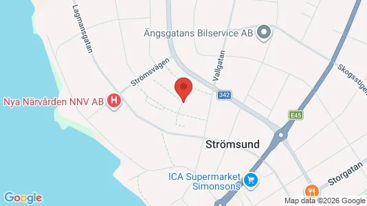 Apartments for rent i Strömsund - kort over placeringen