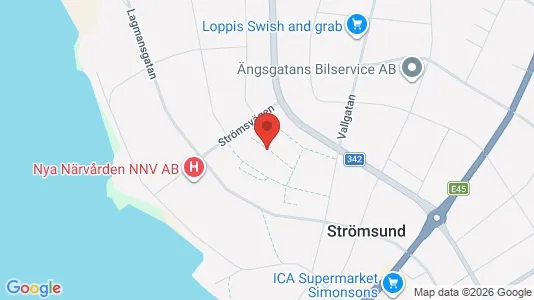 Apartments for rent i Strömsund - kort over placeringen