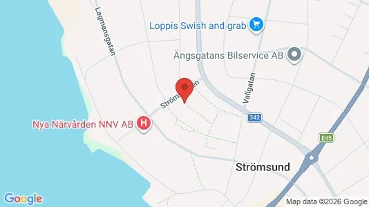 Apartments for rent i Strömsund - kort over placeringen